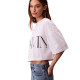 Calvin Klein Γυναικεία κοντομάνικη μπλούζα Cropped Graphic Logo T-shirt